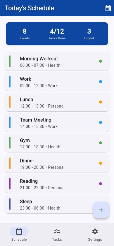 Daily Planner template screenshot