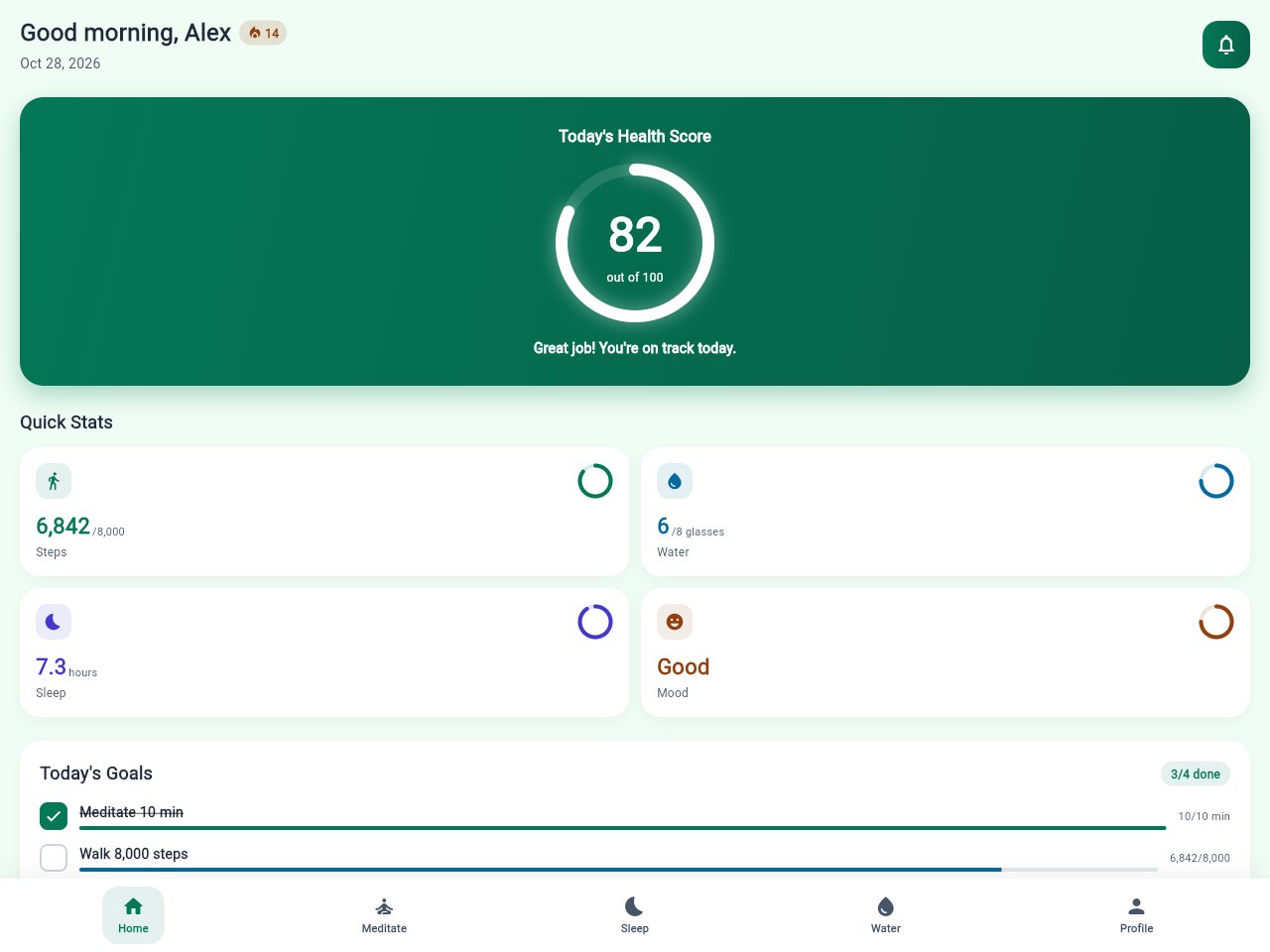 Xem trước mẫu Health Wellness