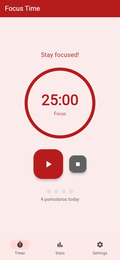 Pomodoro template screenshot