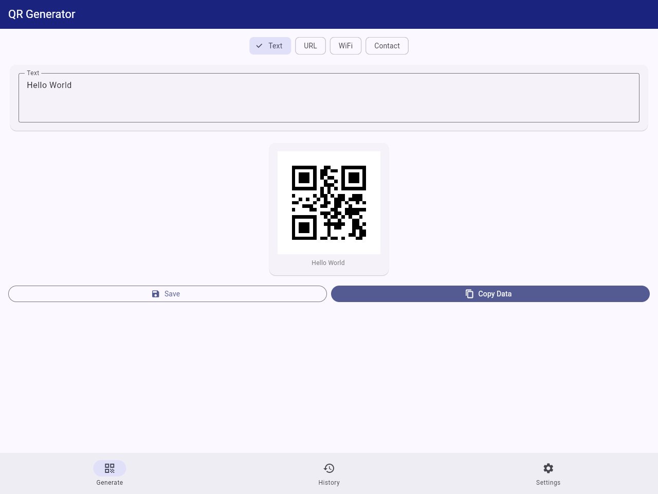 Qr Generator Vorlagenvorschau