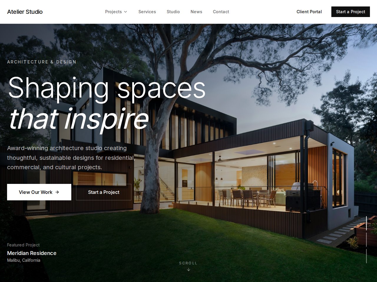 Architecture Firm template preview