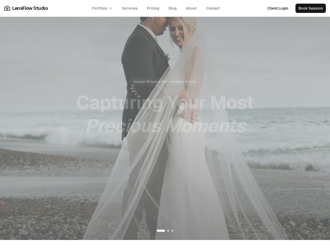 Photography Studio template screenshot