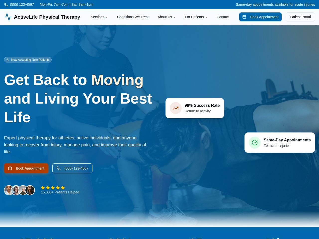 Physical Therapy Vorlagenvorschau