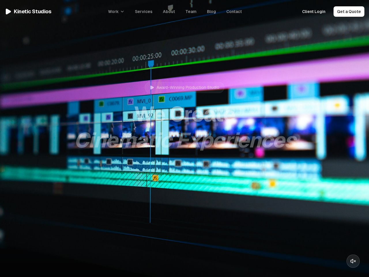 Video Production template screenshot