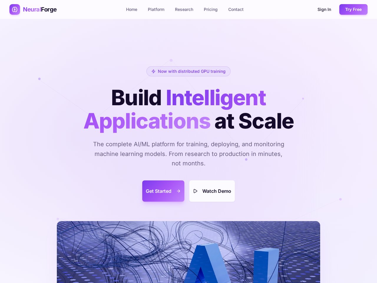 Ai Ml Platform template screenshot
