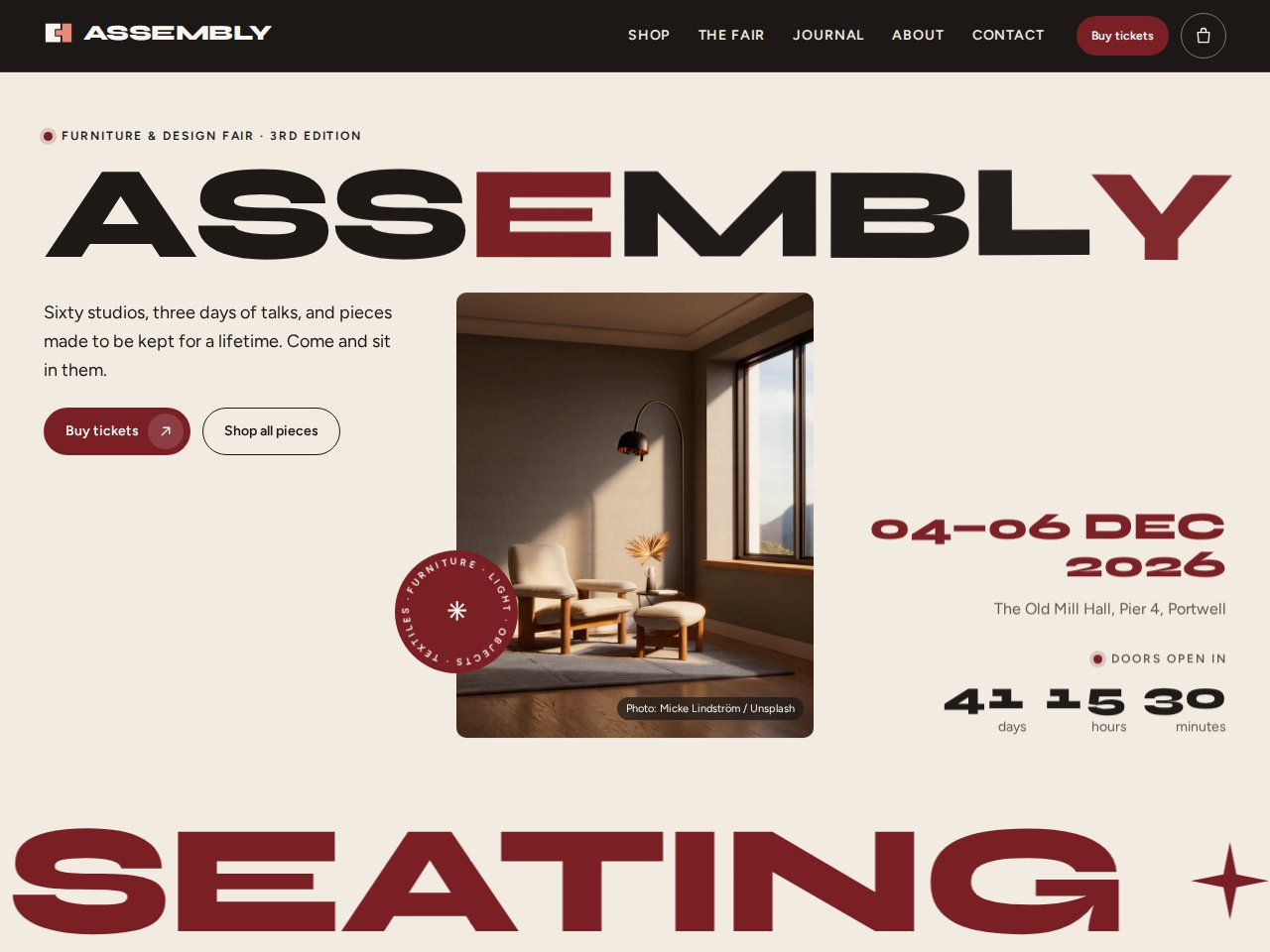 Assembly Fair template preview