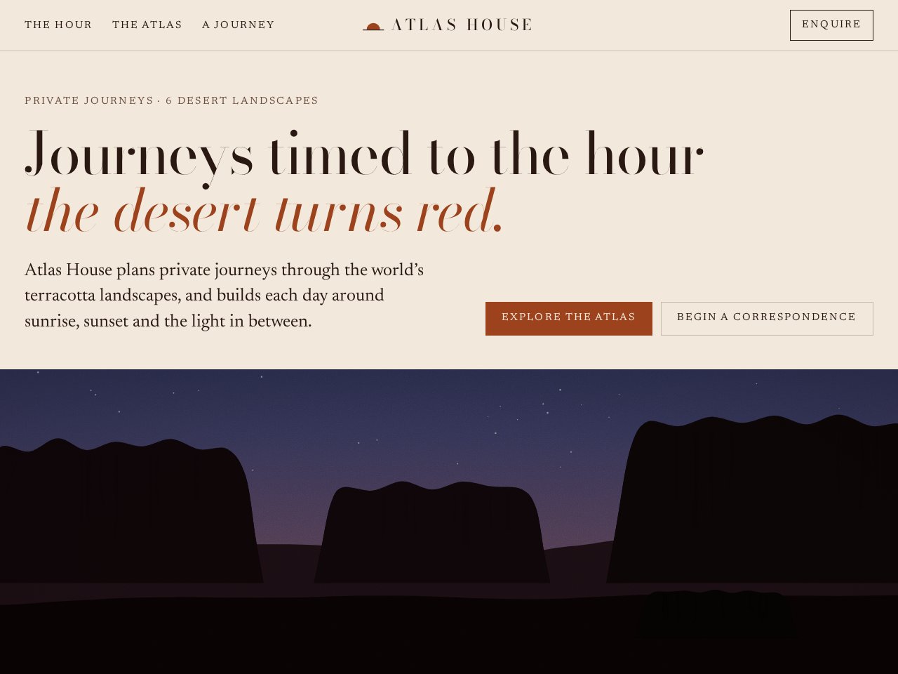 Atlas House template preview