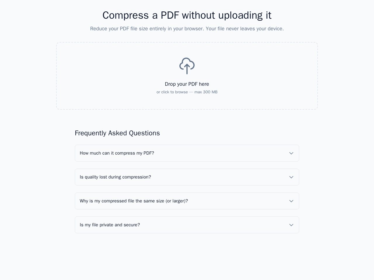 Compress Pdf template preview