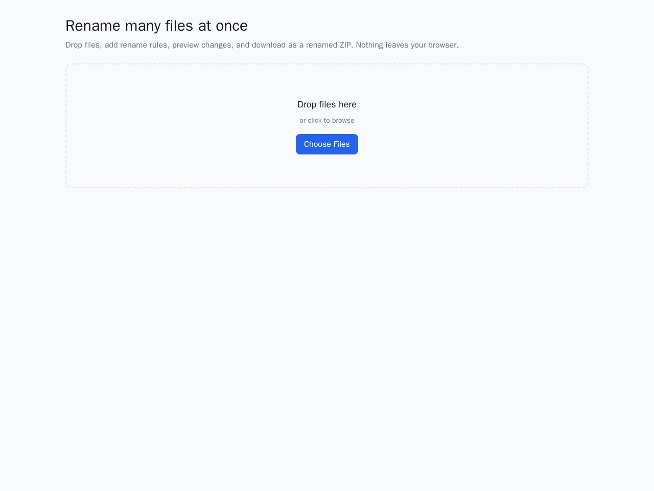 File Renamer template preview
