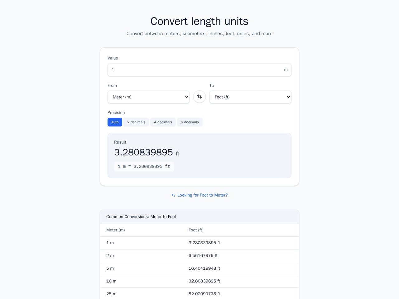 Length Converter template preview
