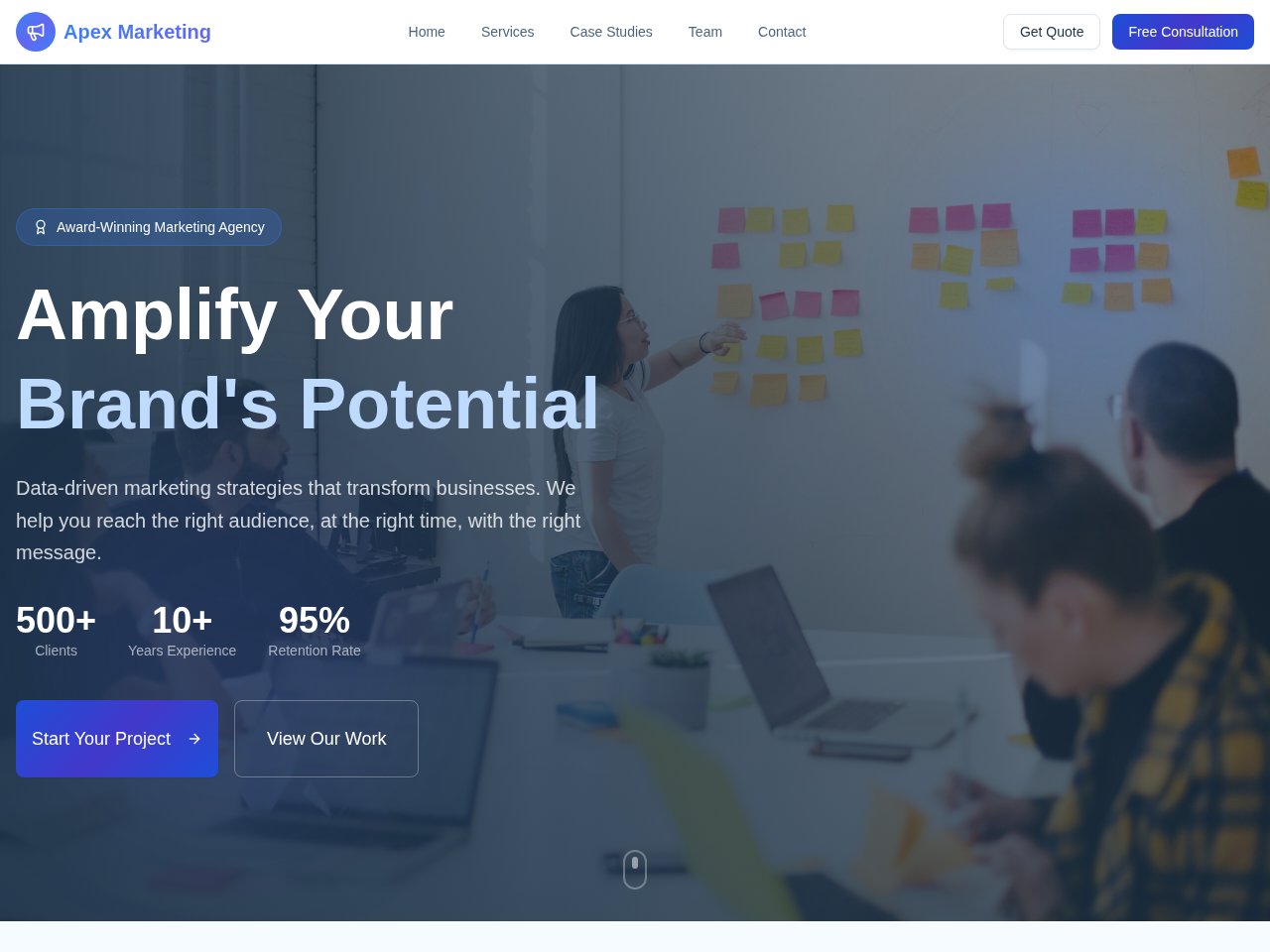 Marketing Agency template preview