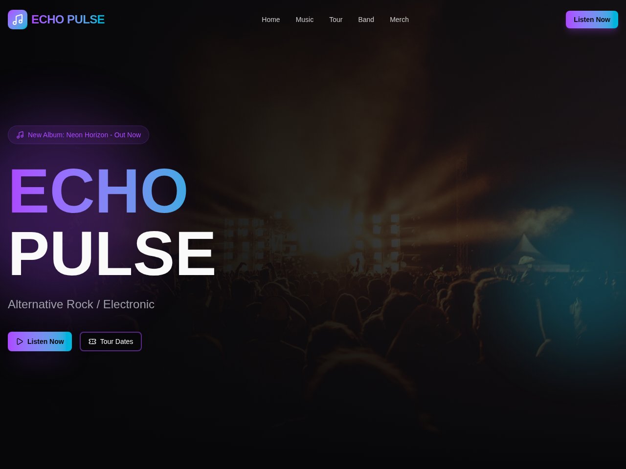 Musician Band template preview