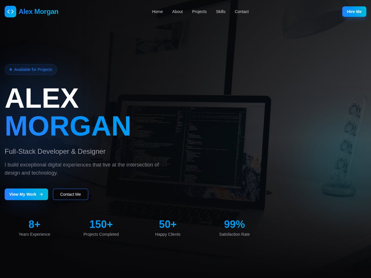 Personal Portfolio template screenshot