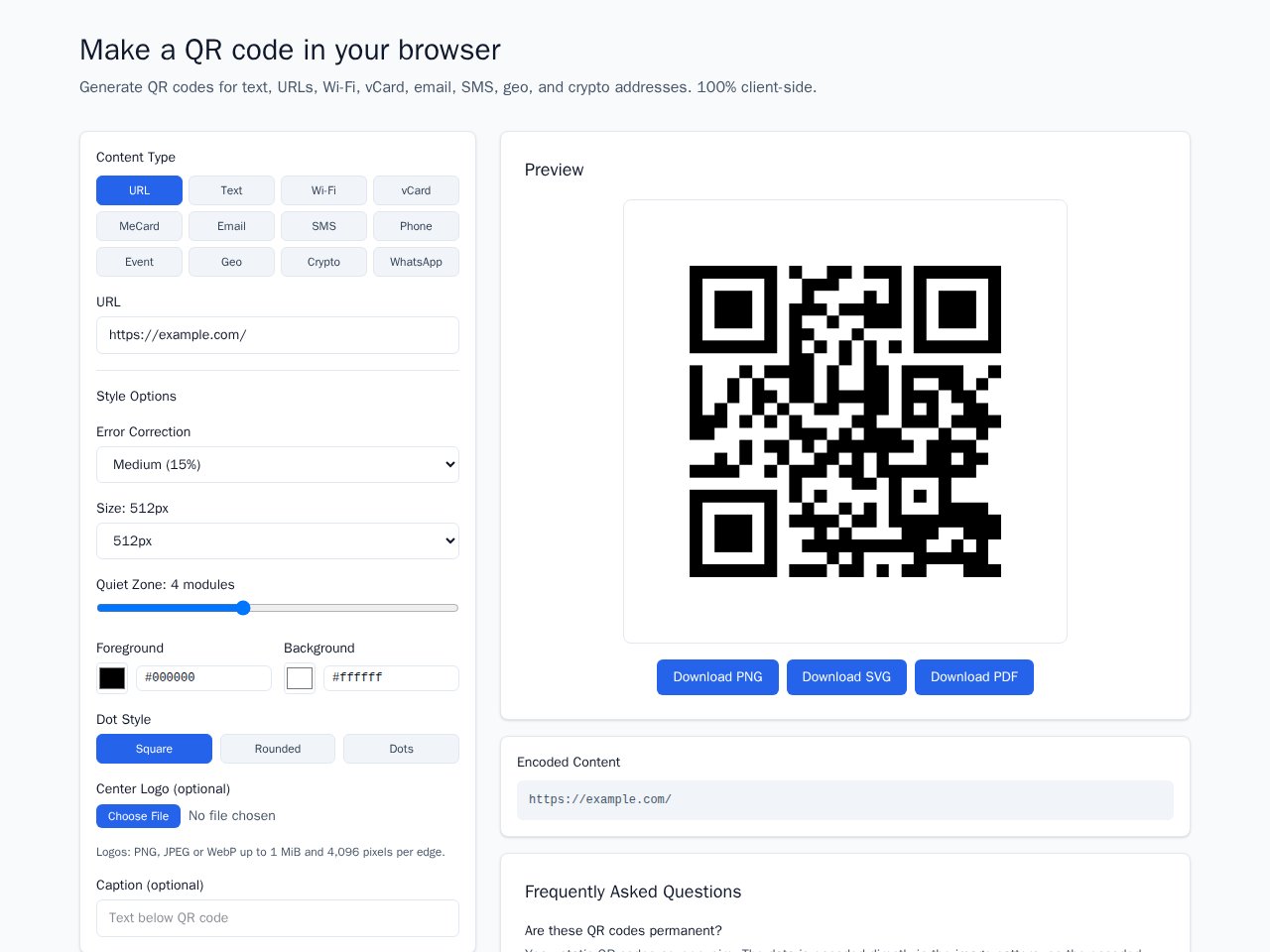 Qr Code Generator template preview