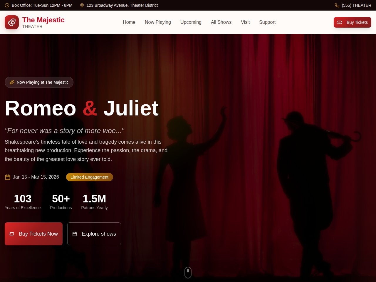Anteprima del modello Theater Performing Arts