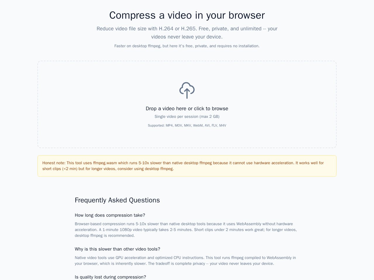 معاينة القالب Video Compressor