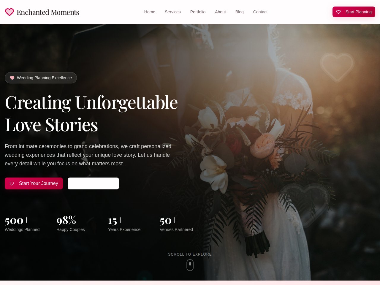 Wedding Planner template screenshot